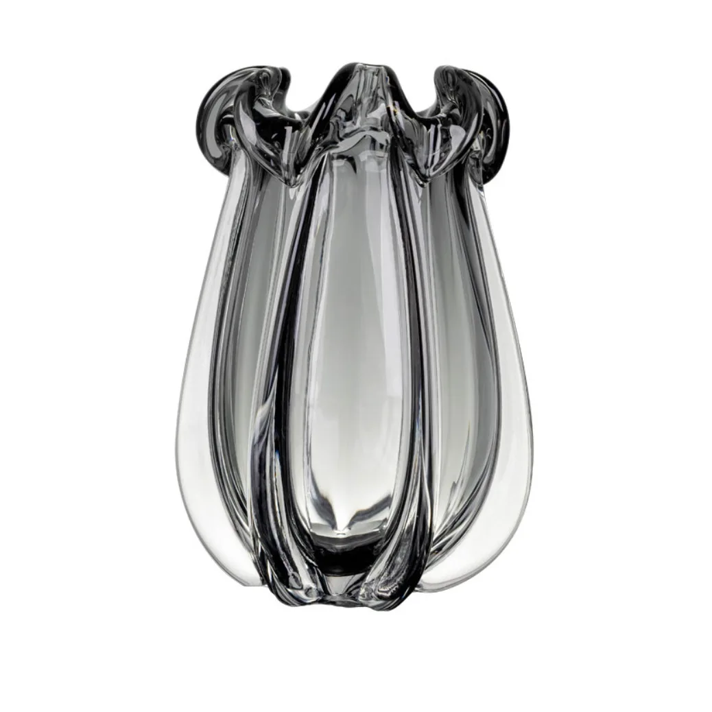 

Light luxury creative high-end flower shape heavy glazed vase ornament living room flower arrangement Nordic modern simple