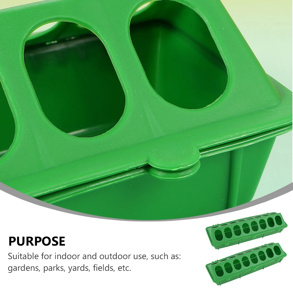 

2Pcs Birds Feeding Troughs Creative Decorative Design Pigeon Food Bowl Easy Use Attracts Beautiful Wild Birds