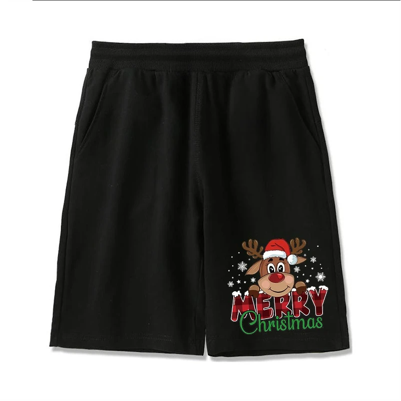 

2026 Hot Selling Fashionable New Christmas Lost Retro Pattern Men's and Women's Outdoor Leisure Sports Shorts Big Size