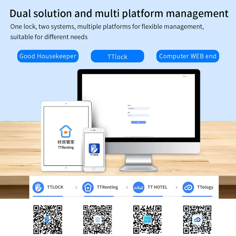 TTLock Face Recognition Access Control Keypad Standalone Waterproof Fingerprint Access Controller for Door Lock TTRenting Cloud