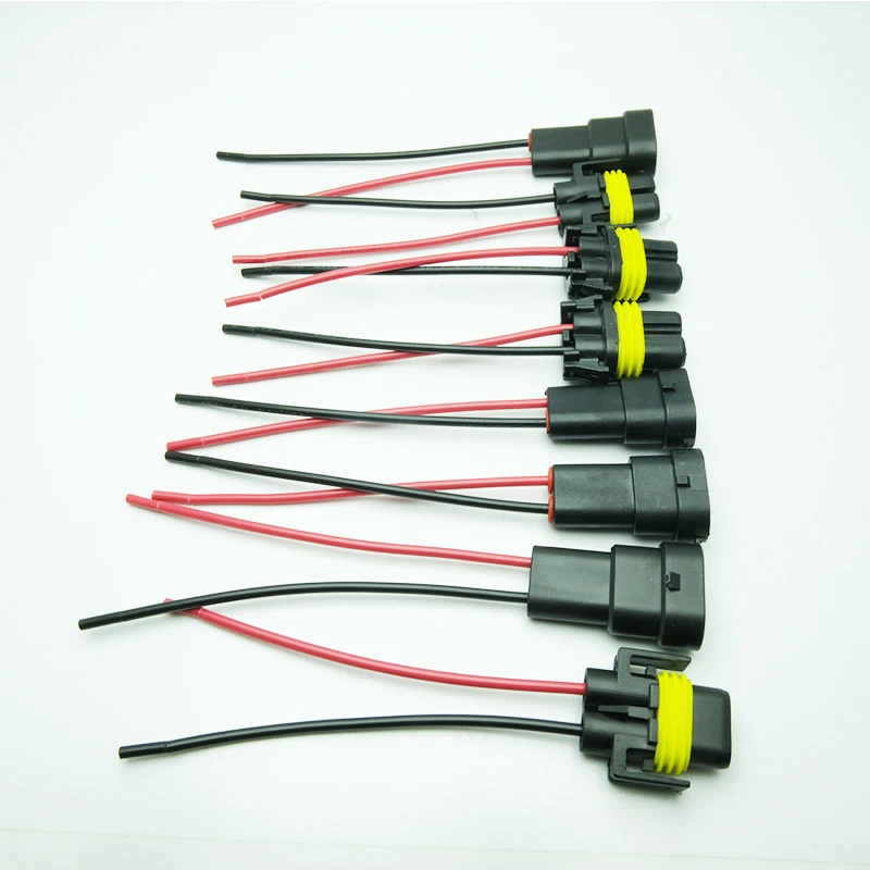 2Pcs H11 9005 9006 Male Female Plug Wiring Harness Connector HB3 HB4 Adapter Socket Connection Wire Fog Headlamp Extension Cable