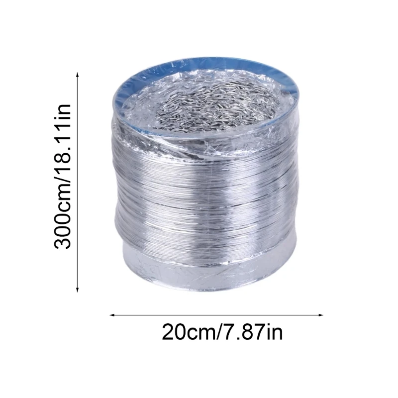 8Inch Nhôm Máy Sấy Ống Thông Hơi Máy Sấy Chống Cháy Chịu Nhiệt Thông Gió Dropship