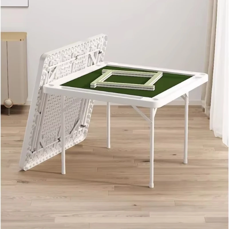 Foldable Mahjong Table Foldable Outdoor Household Hand Rubbing Card Table Small Manual Chess Table
