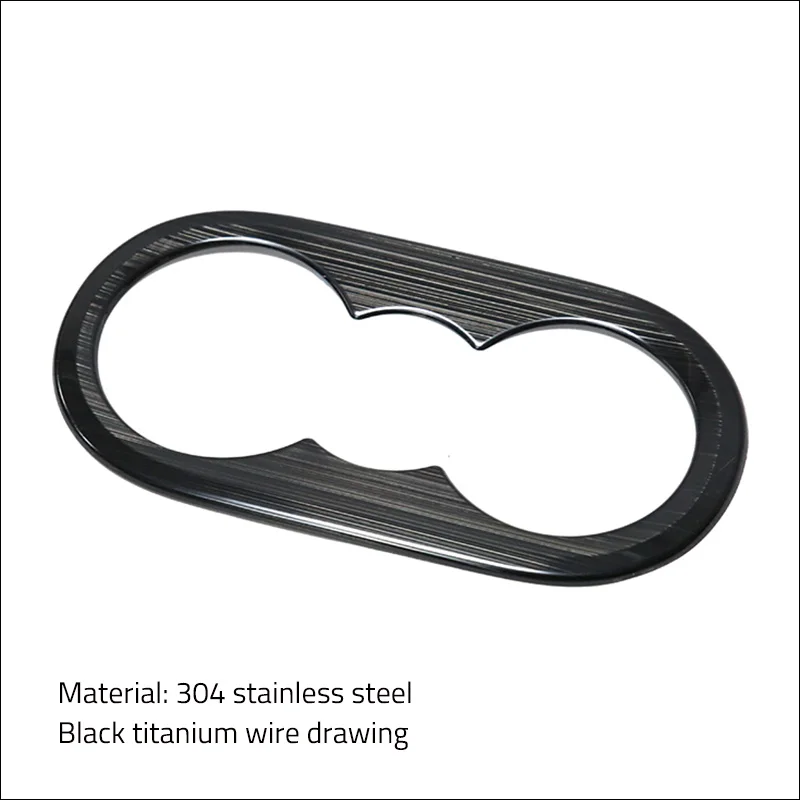 Car Rear Seat Cup Holder For VW ID.3 ID3 2021 2022 2023 Trim Cover Stickers Bezel Frame Strips Garnish Styling