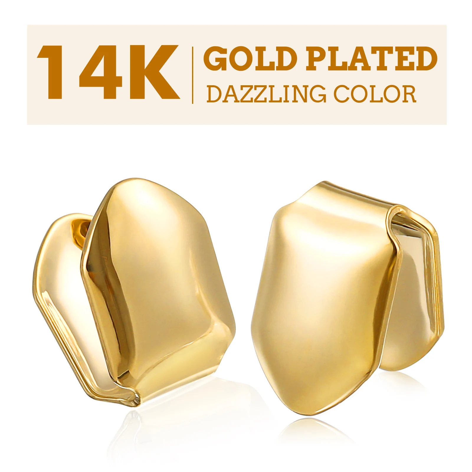 

Cap 14K Gold For Hiphop Plated Canine Tooth Cap For Hip Hiphop Tooth Hop Brass Teeth Grill No Nickel Oral Care