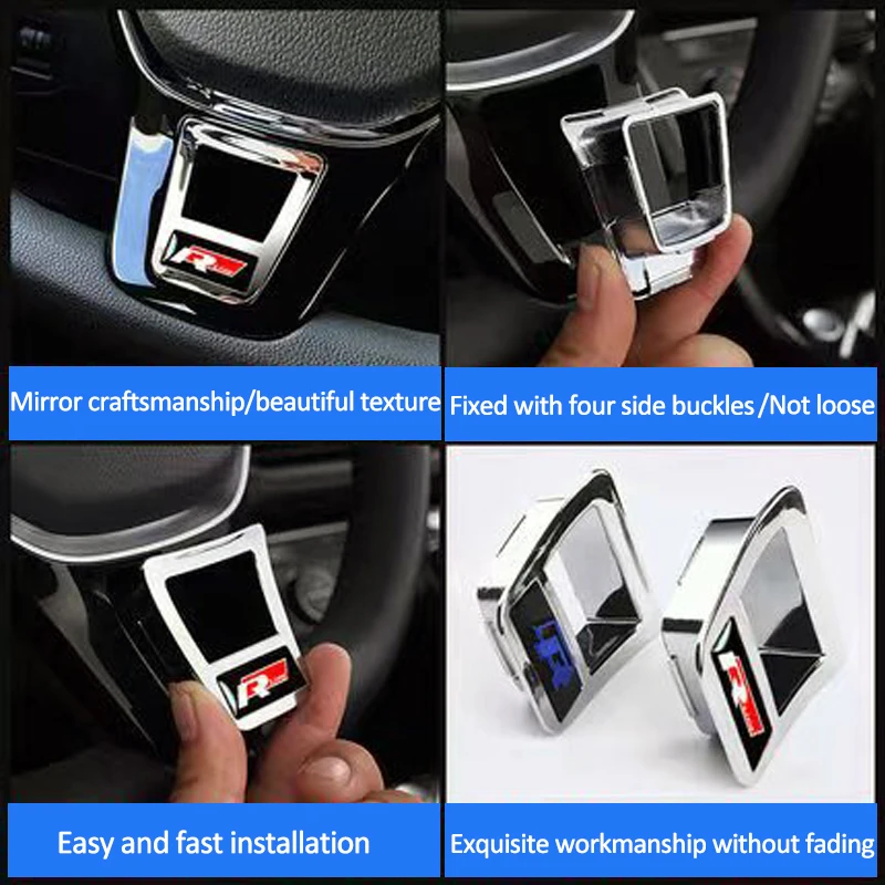 Car Steering Wheel Decorative Marker Modification Accessories Are Suitable For VW GTI RLine R Golf Tiguan 5 Lavida Magotan T-ROC