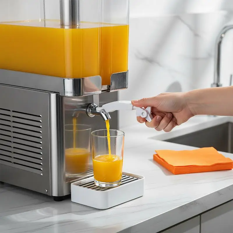 Cold Drink Dispenser with Push Handle Portable Slush & Juice Machine for Home Cafe Commercial Party Use
