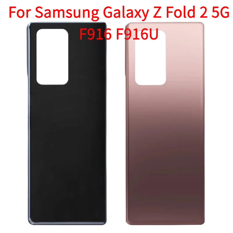 For Samsung Galaxy Z Fold 2 5G F916 F916U glass Battery Back Cover Z Fold2 Rear Door Panel Housing Case Replace