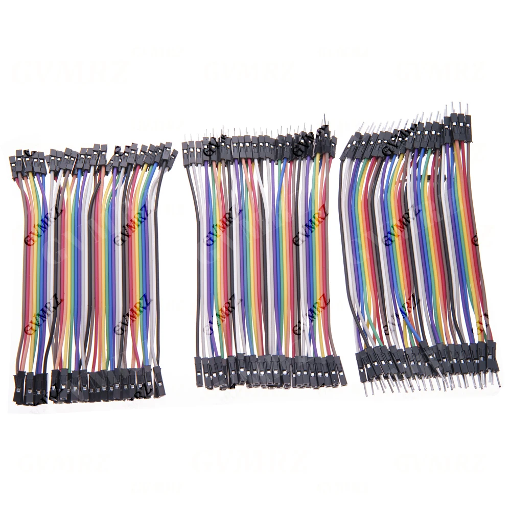 Dupont Line 10CM 30CM 40Pin Male to Male + Male to Female and Female to Female Jumper Wire Dupont Cable DIY KIT 20CM Component