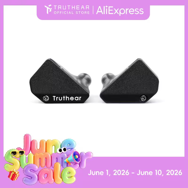 سماعات أذن Truthear HEXA 1DD+3BA هجينة مع سماعات أذن كابل 0.78 2Pin
