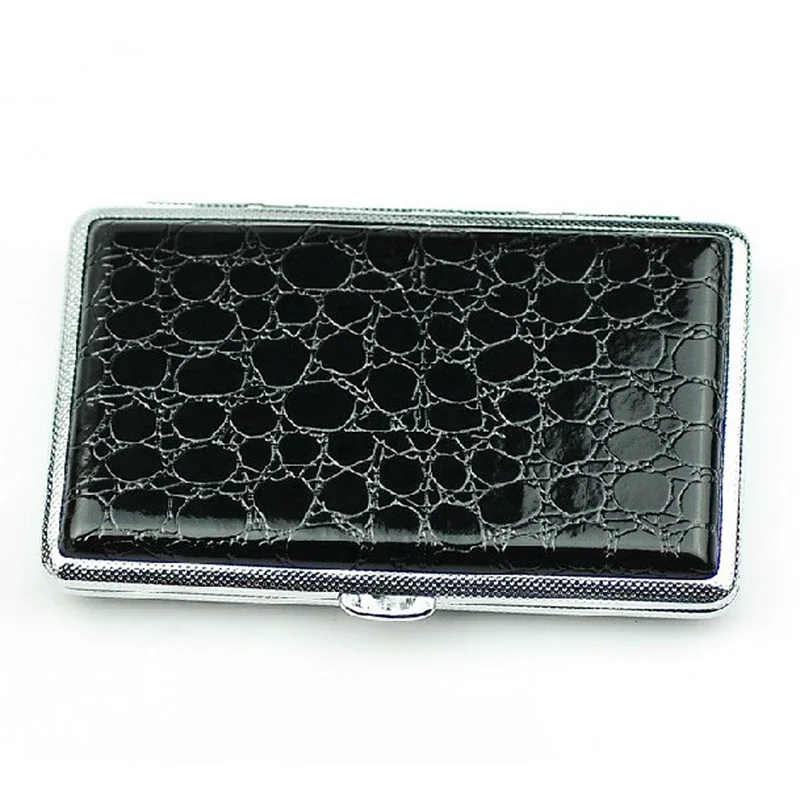 

Delicate Pattern Slim Tobacco Storage Retro Leather Cigarette Case Waterproof Smoking Box Gift for Smoker Accessories