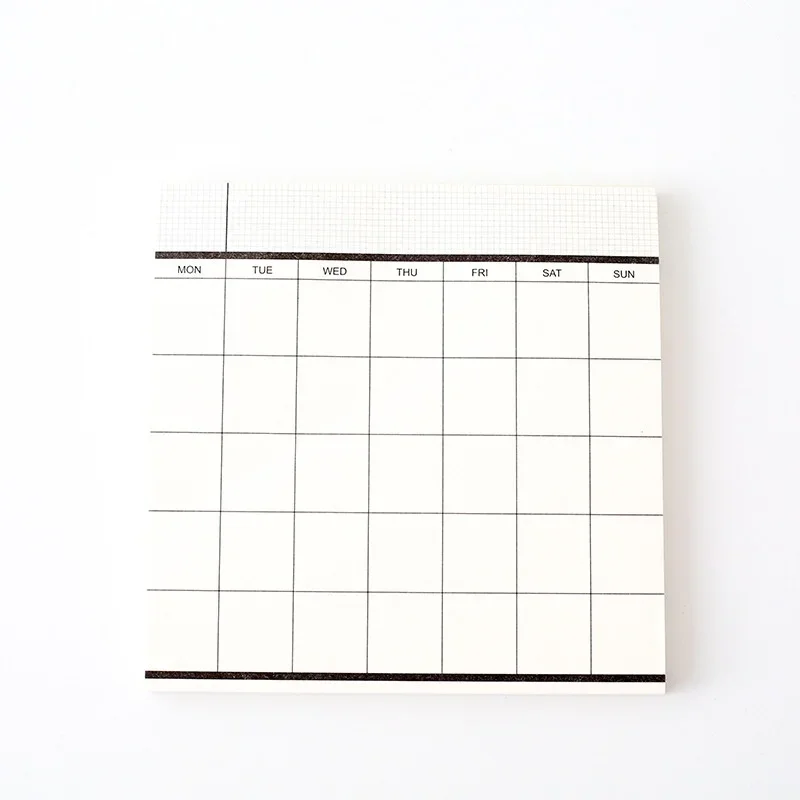 50 Sheets Simple  Schedule Planner Memo Pad Monthly Plan /Weekly Plan /Memo Notebook Student School Office Stationary Supplies