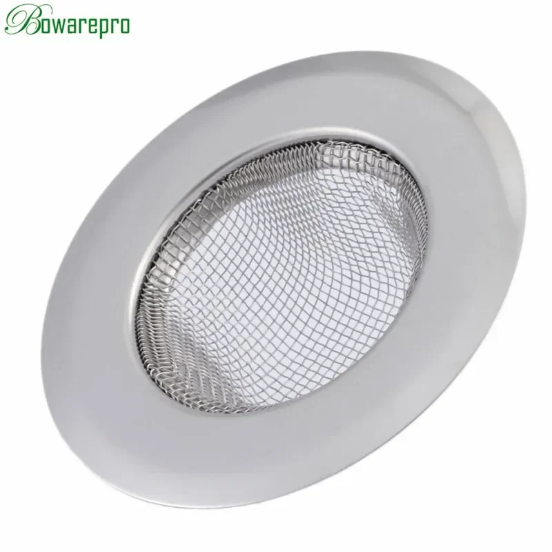 Bowarepro-Tapón de acero para ducha, filtro de agujero de drenaje, trampa de Metal, colador de fregadero, tapón de baño, 11/9/7cm