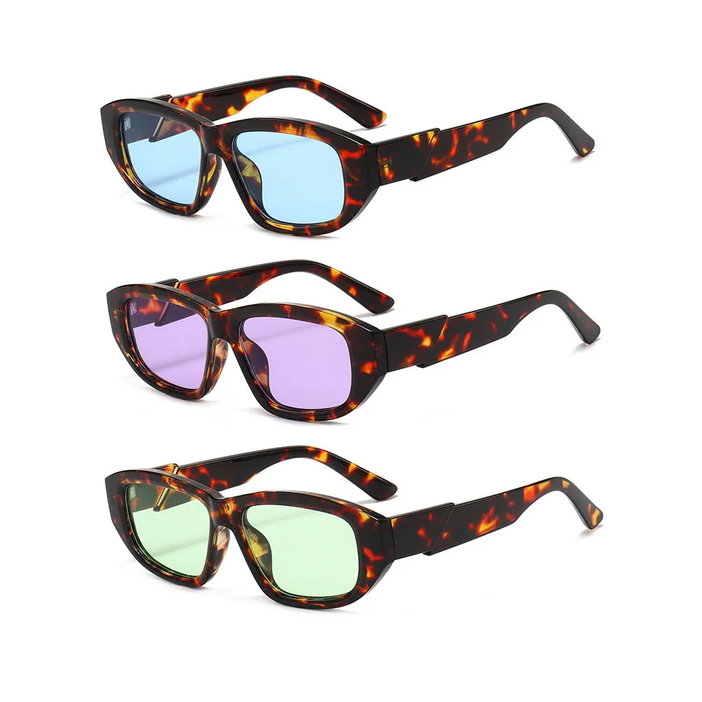 

Trendy Men's and Women's High-end Sunglasses New Fashionable Thick Border Rectangular Cat Eye Sun Glasses Outdoor UV Protection