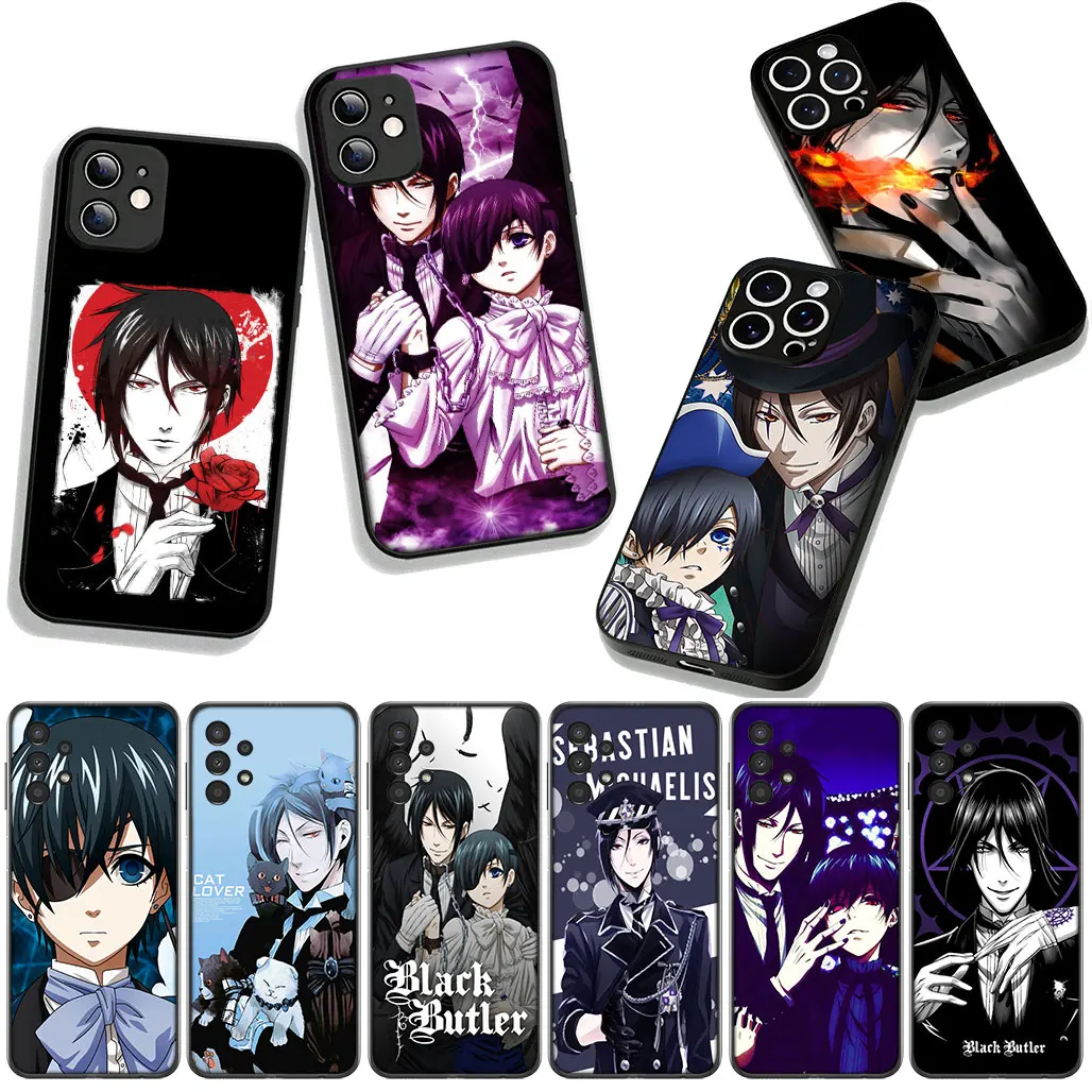 Чехол для телефона OPPO A40 A80 A60 A18 A16 A17 A38 A78 A79 A54 A57 A58 A3 Pro A96 A15 A12 Чехол Black Butler Kuroshitsuji
