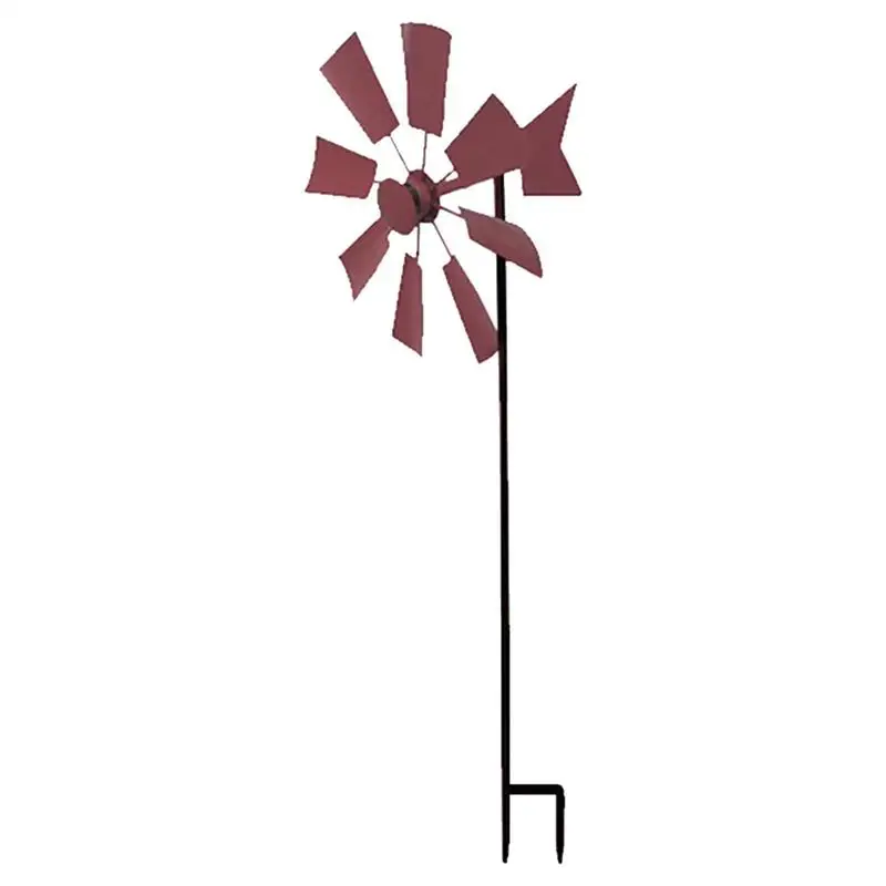 

Iron Windmill Yard Winnower Garden Ornament For Outdoors Lawn Ornaments Yard Art Decor Outdoor Pinwheel For Patio