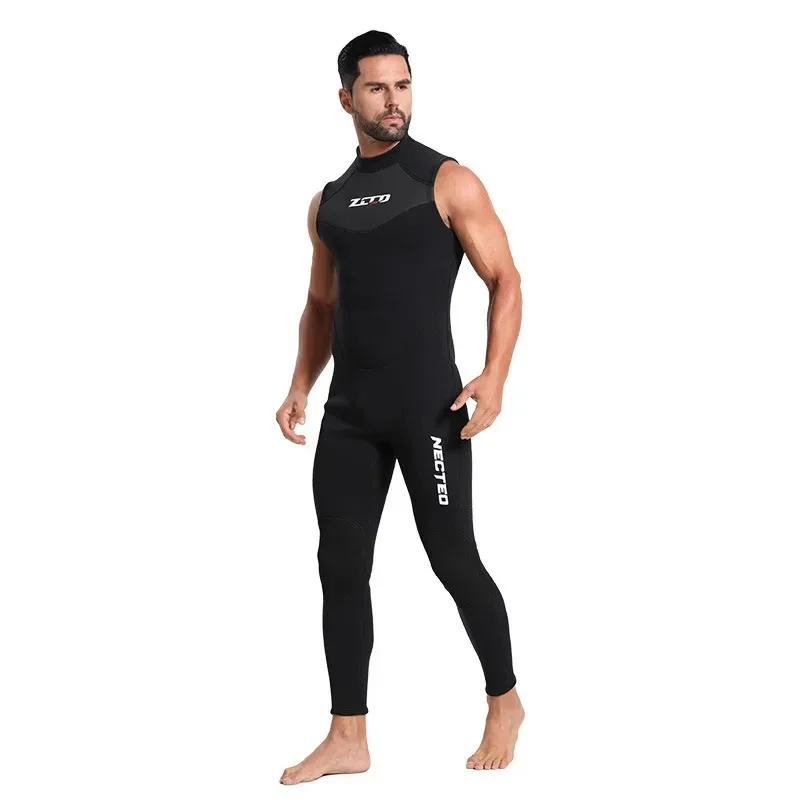 

3mm Neoprene Vest Wetsuit One Piece Wetsuit Scuba Sleeveless Diving Suit Men Spearfishing Snorkeling Surfing Swimsuit Summer