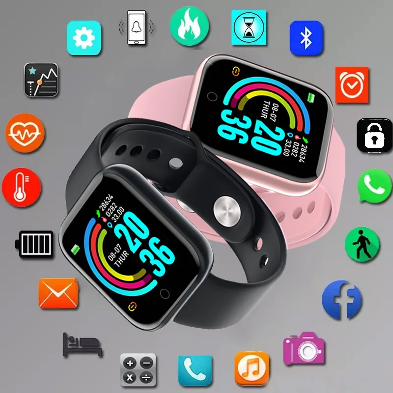 

Digital Smart Sport Watch Women Watches Digital Led Electronic Insert Photo Bluetooth Fitness Wristwatch Men Kids Hours Hodinky