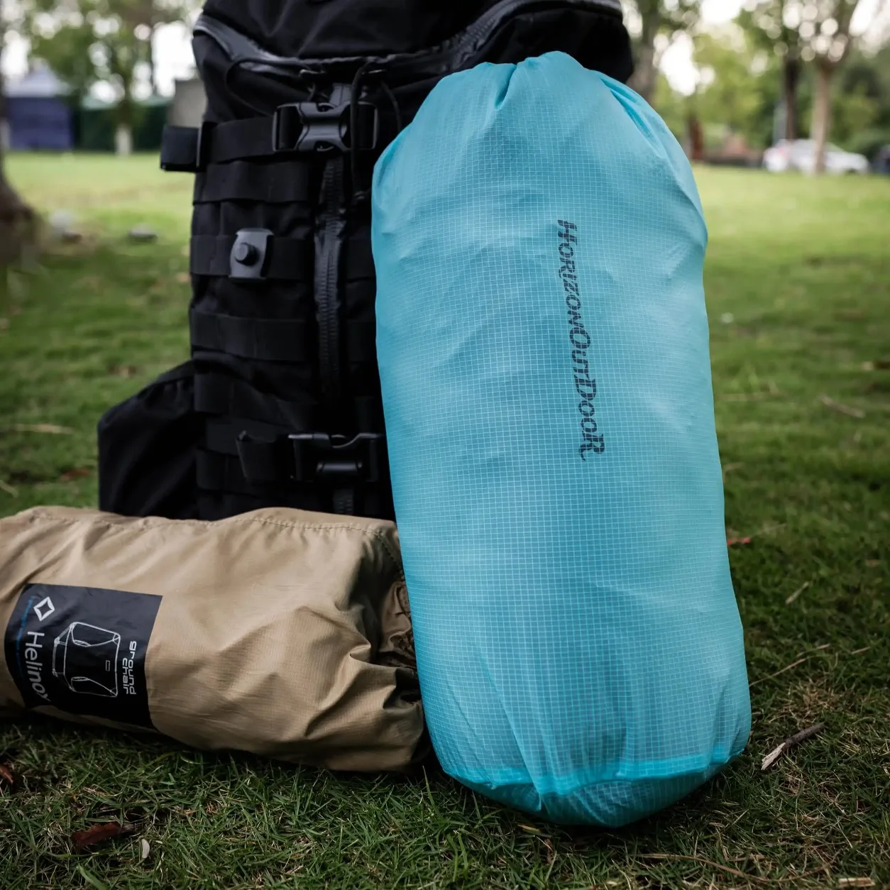 [HODRGEAR] Saco de Armazenamento Ultraleve Ultra-SIL Ripstop Resistente à Água com Cordão para Viagens, Caminhadas e Mochilões