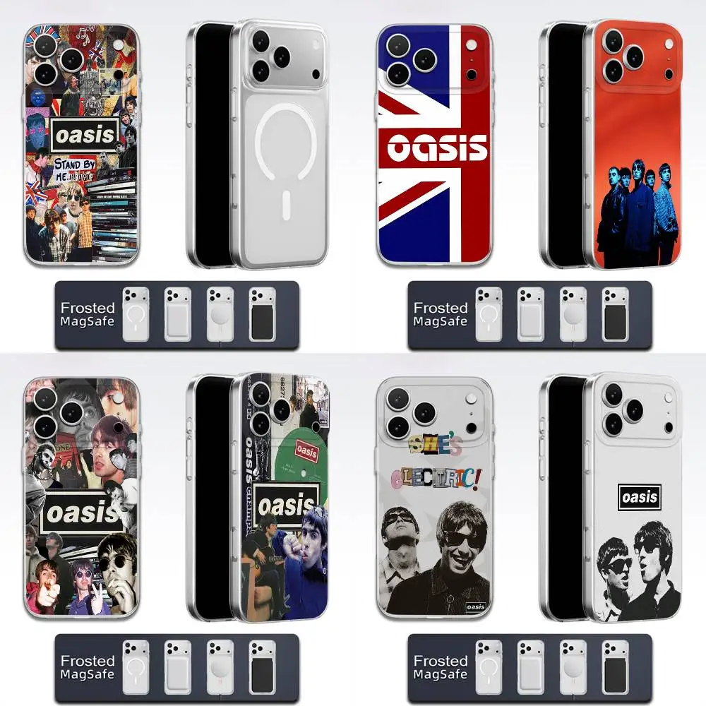 

Rock Band O-Oasis Phone Case For iPhone 17,16,15,14,13,12,11,Pro,Max,Plus,E,Air,Mini Magsafe Transparent