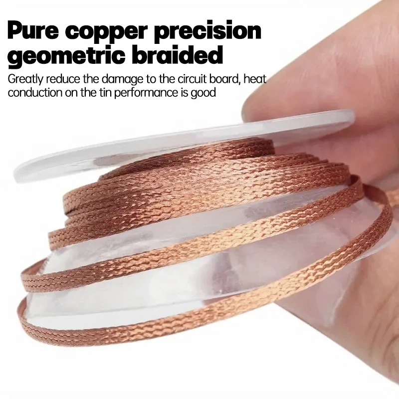 Desoldering Braid Welding Solder Remover Wick 1.5/3/6/9/12/15M Width  Wire Lead Cord Flux BGA Repair Tool
