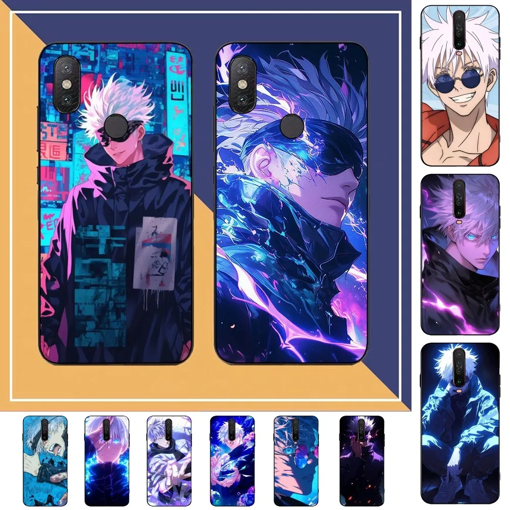 J-Jujutsu K-Kaisen G-Gojo Anime Phone Case For Redmi Note 4 X 5 A 6 7 8 T 9 9S 10 11 11S 11Epro Poco M3 Pro