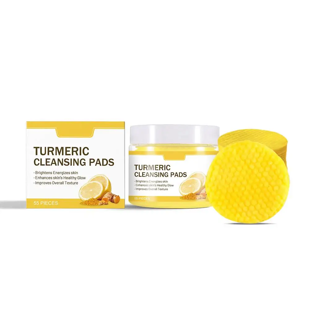 Turmeric Lemon Cleansing Pads / Cleansing Oil / Cleansing Water / Cleansing Cream Exfoliates Skin Makeup Remover Set