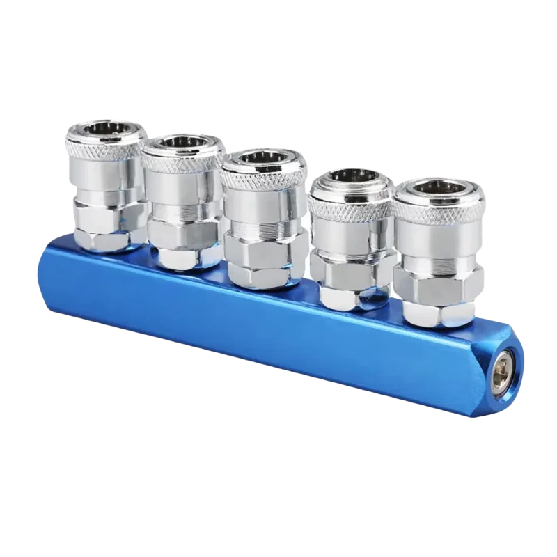 Compressor Pneumatic Fitting Pump Tool Coupler Manifold Multi Splitter EU/JP style Air Gas Distributor for 1/4 Quick Connector