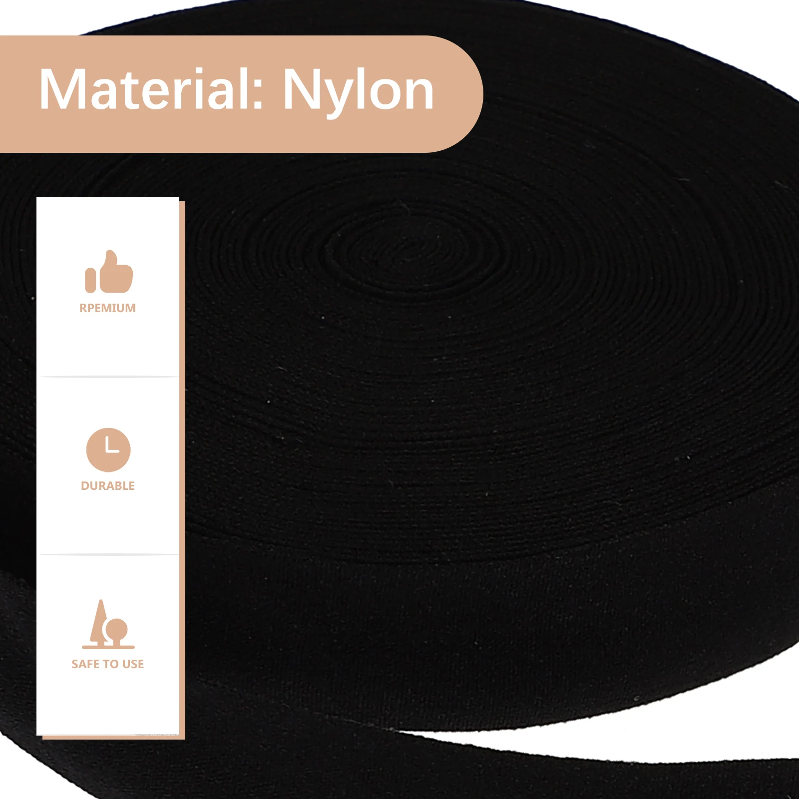 

Elastic Band 2 Rolls Stretch Sewing Shirring Knit Waistbands Accessories Thick DIY Safe Nylon Material Long Service Life Durable