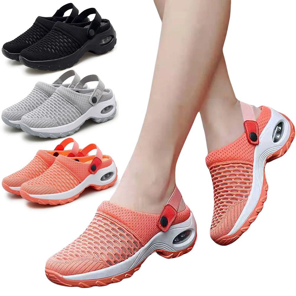 Mesh Orthopedic Clogs Arch Support Walking Shoes Breathable Casual Summer Beach Sandals for Women