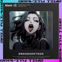Atom Glass MousePads Valorant Fps Gaming Mouse Pad Tempered Upgrade Smooth Fps Esports Gaming Office Desk Pad Home Pad laptop