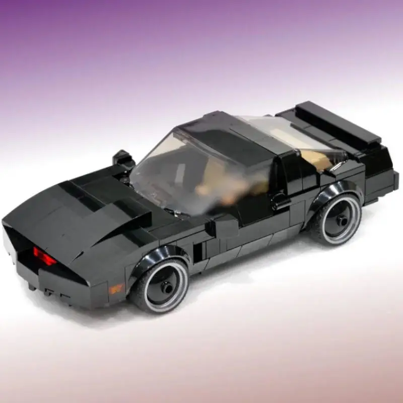 262PCS MOC- 144934   Coche de carreras técnico KITTED-Knight Rider Speed Champions, coche deportivo de ciudad, modelo de bloques de construcción, juguetes de regalo