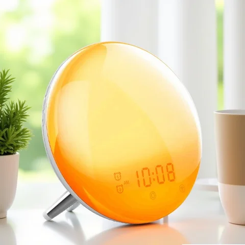 WiFi Tuya Smart Life Wake Up Light Alarm Clock Wireless Remote Control Sunrise Sunset Simulation 4 Alarm Clock Alexa Google Home