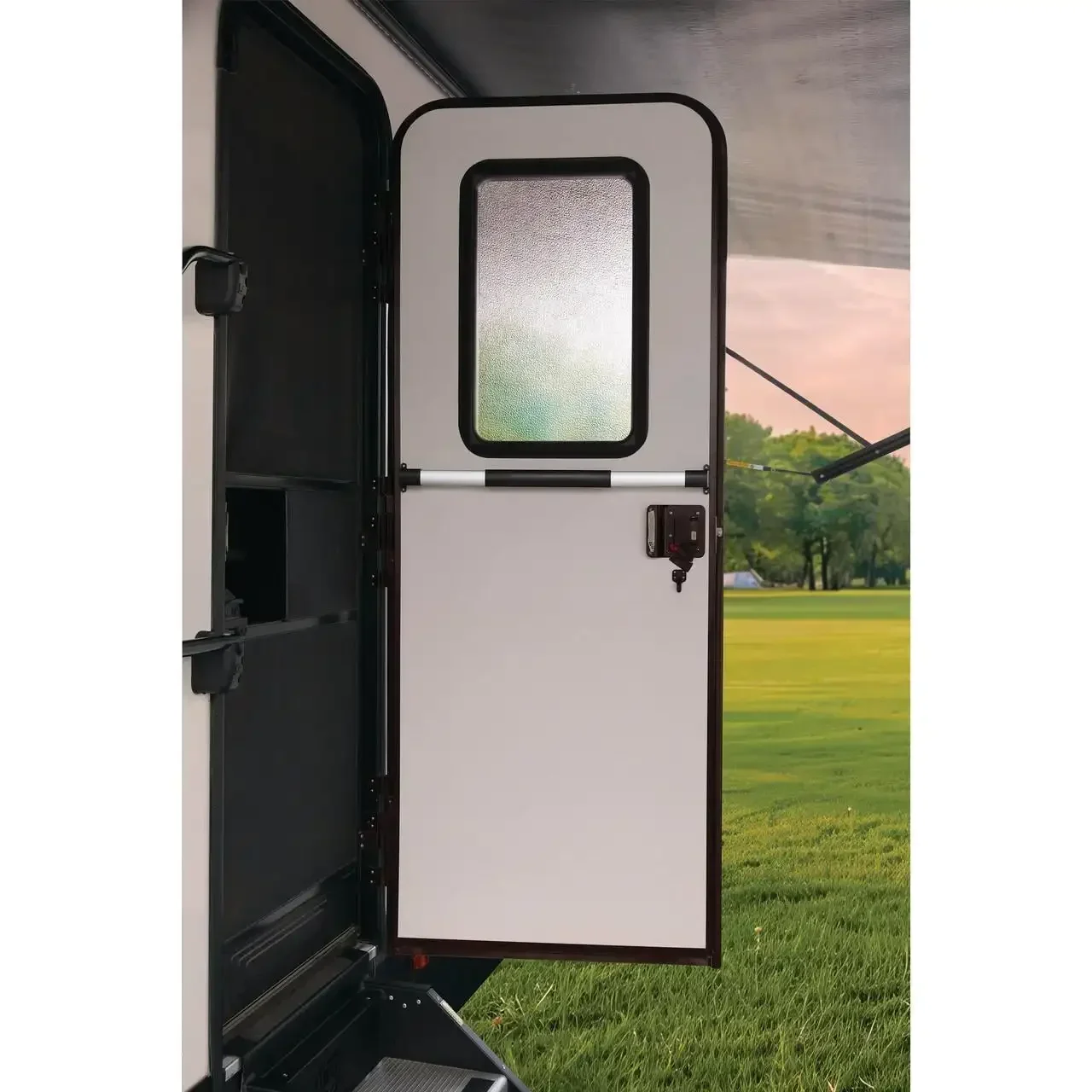 Durable Universal, Screen Door Crossbar Handle, Heavy Duty RV Door Handle