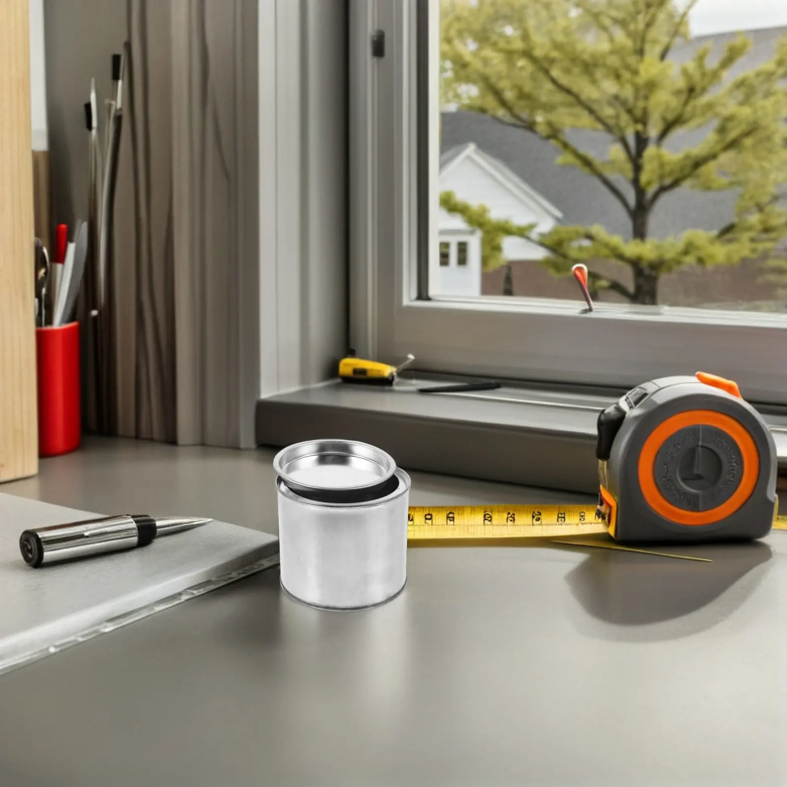 

10 шт. круглых банок для краски с широким горлом и крышками, 300 мл, пустые металлические контейнеры для краски, герметичные, с длительной герметизацией, для домашнего творчества