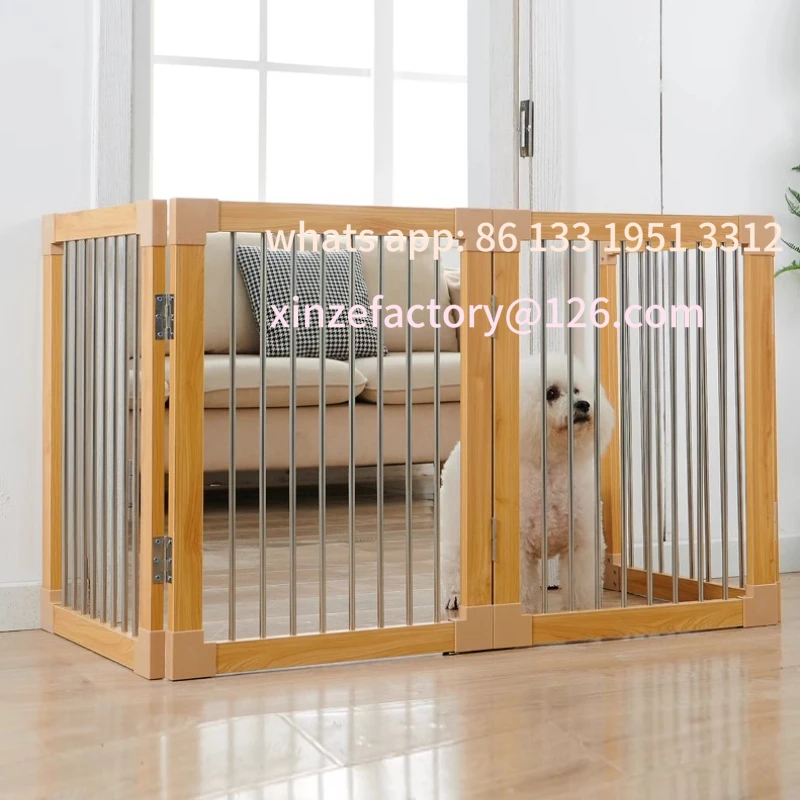 

Customizable Modern Simple Pet Gate No-Drill Dog Barrier Folding Isolation Door Heightened Indoor Dog Fence Safe Separation Pet