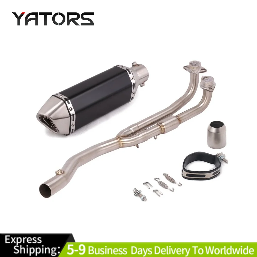 

Full Exhaust Header Pipe Modified Front Link Tube Slip For KYMCO AK550 2017-2021 Exhaust Systems Exhausts Pipes