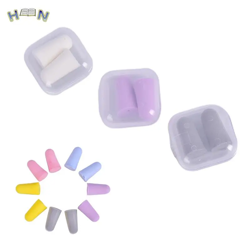 20PCS/10Pairs Soft Tapered Foam Ear Plugs Travel Sleep Noise Prevention Earplugs Noise Reduction Travel Sleeping