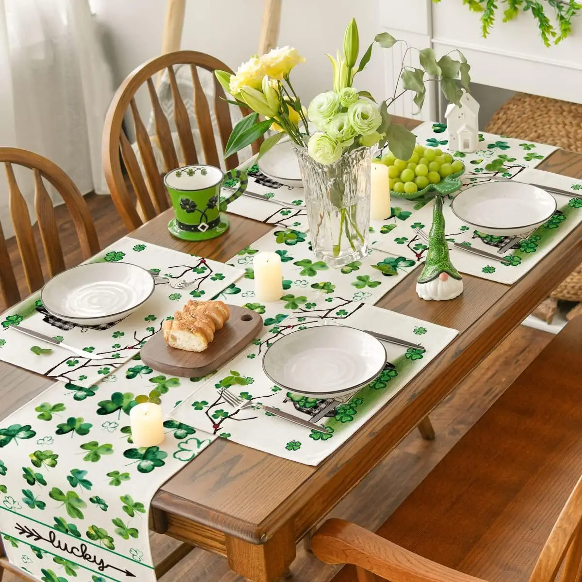 New St. Patrick's Day placemat with insulation and stain resistant dining table mat