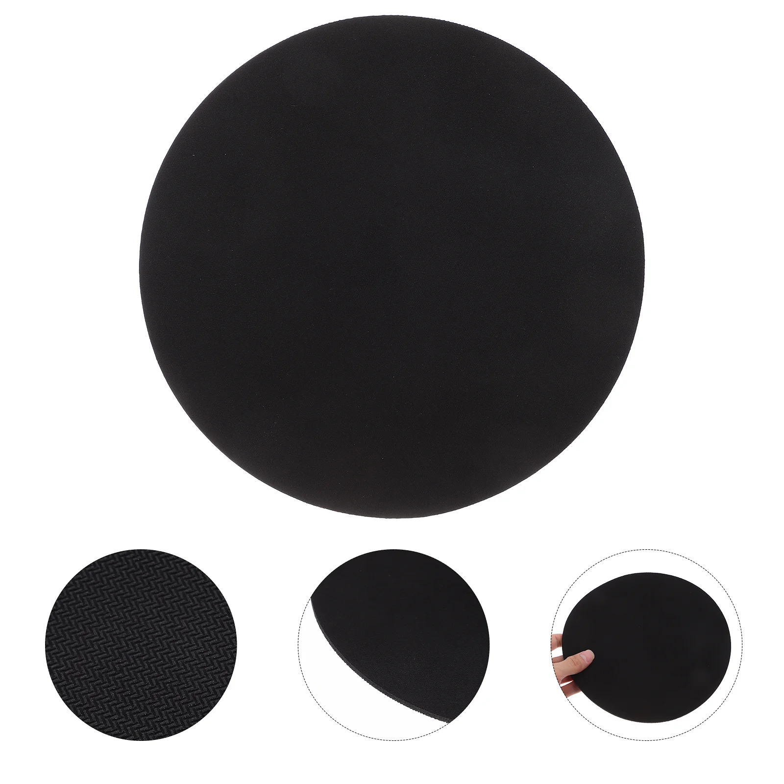 Circular Mouse Pad 22cm Diameter 3mm Thickness Rubber Non Mat for Game Office Laptop Computer Smooth Movement