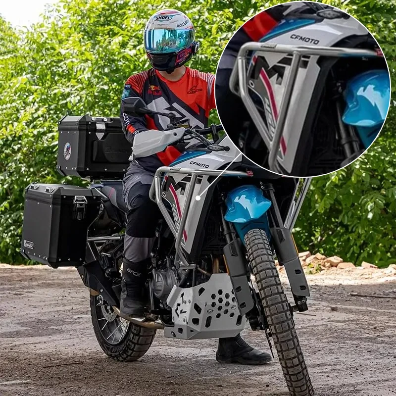 

GSADV Upper & Lower Crash Bars Engine Guard Bumper Protector Motorcycle Frame Protection Accessories Fit For CFMOTO 450MT