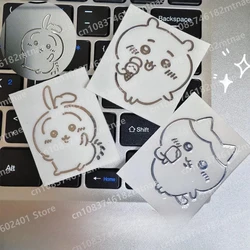 Kawaii Chiikawa Metal Stickers Computer Phablet Phone Stickers Small Stickers Diy Water Cups Decoration Children Girls Toys