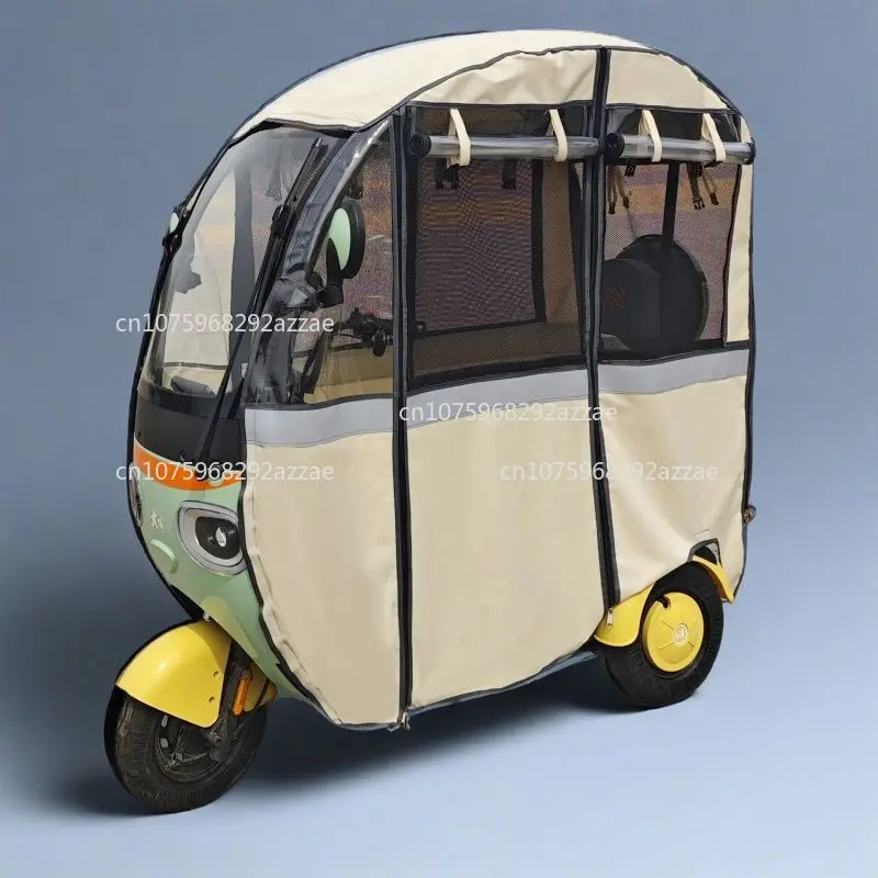 

Suitable for electric tricycle integrated shed rain curtain shed x3x5x6x7 car canopy thickened curtain shed