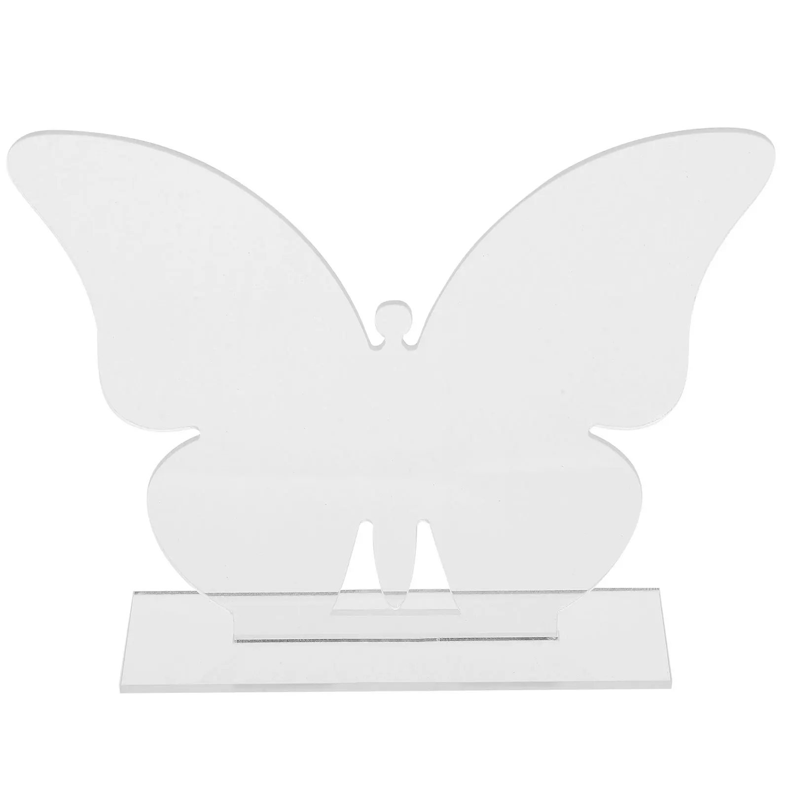 

6Sets Blank Acrylic Table Number Signs Butterfly Shape Reusable Wedding Party Table Signs for Banquet Restaurant