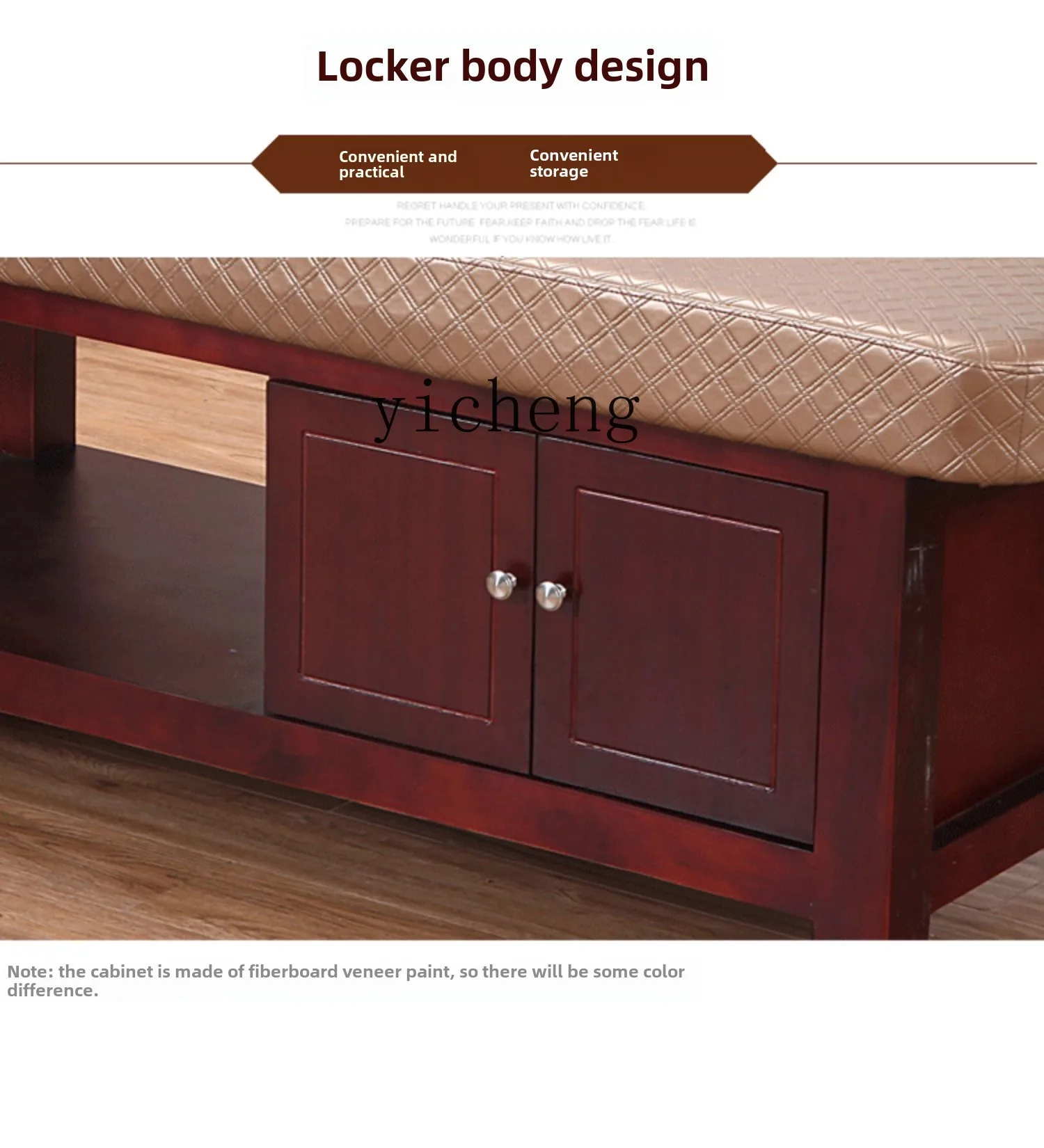TQH solid wood beauty bed beauty salon special household massage bed with hole pattern embroidery body bed