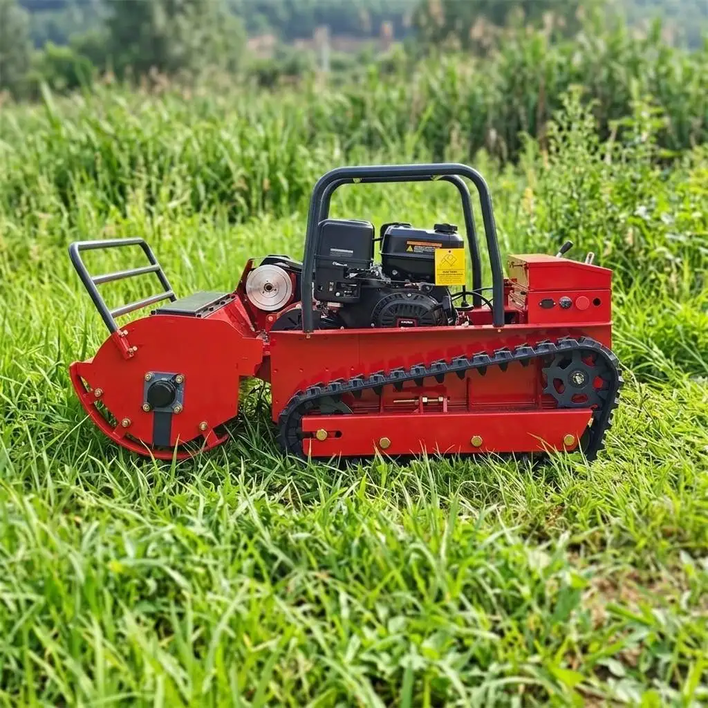 

Дизельный робот-косилка для травы с дистанционным управлением, ширина скашивания 800 мм, 1000 мм, 1200 мм, на гусеничном ходу