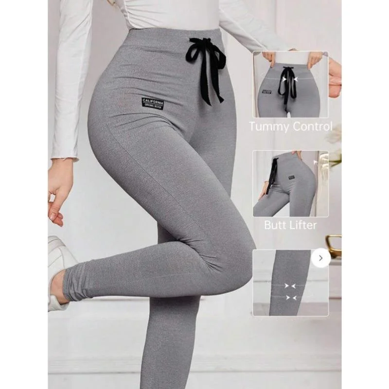 

New 9338 Cross-Border Simple Letter Print Dstring Waist Tight Pants Men's Retro Sle Ciwalk ort Pants Elastic Micro ...