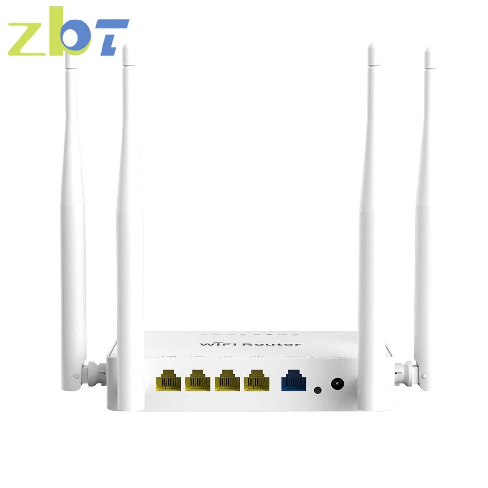 ZBT-enrutador WiFi inalámbrico Omni II WE1626, para módem USB 4G, con 4 antenas externas de 300Mbps, 4 LAN, USB 2,0, punto de acceso