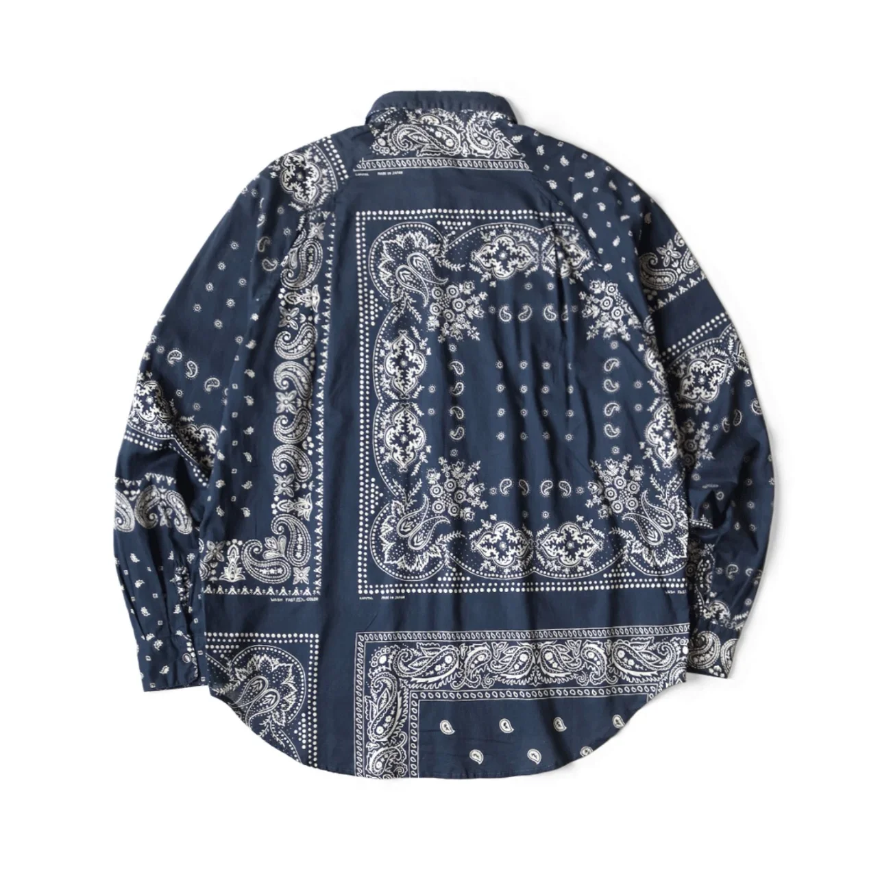 25SS KAPITAL Hirata Kazuhiro Casual Cashew Flower Breathable Lightweight Collared Loose Long Sleeved Shirt for Men