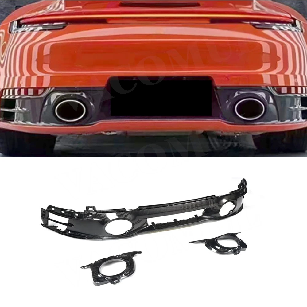 

VACOMUL сухой задний диффузор из углеродного волокна, спойлер, разветвители для Porsche 911 Carrera 4S, спортивный бампер, защита FRP 2019-2023, Bodykit